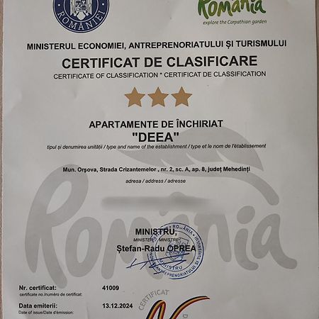 Deea Appartement Orşova Buitenkant foto