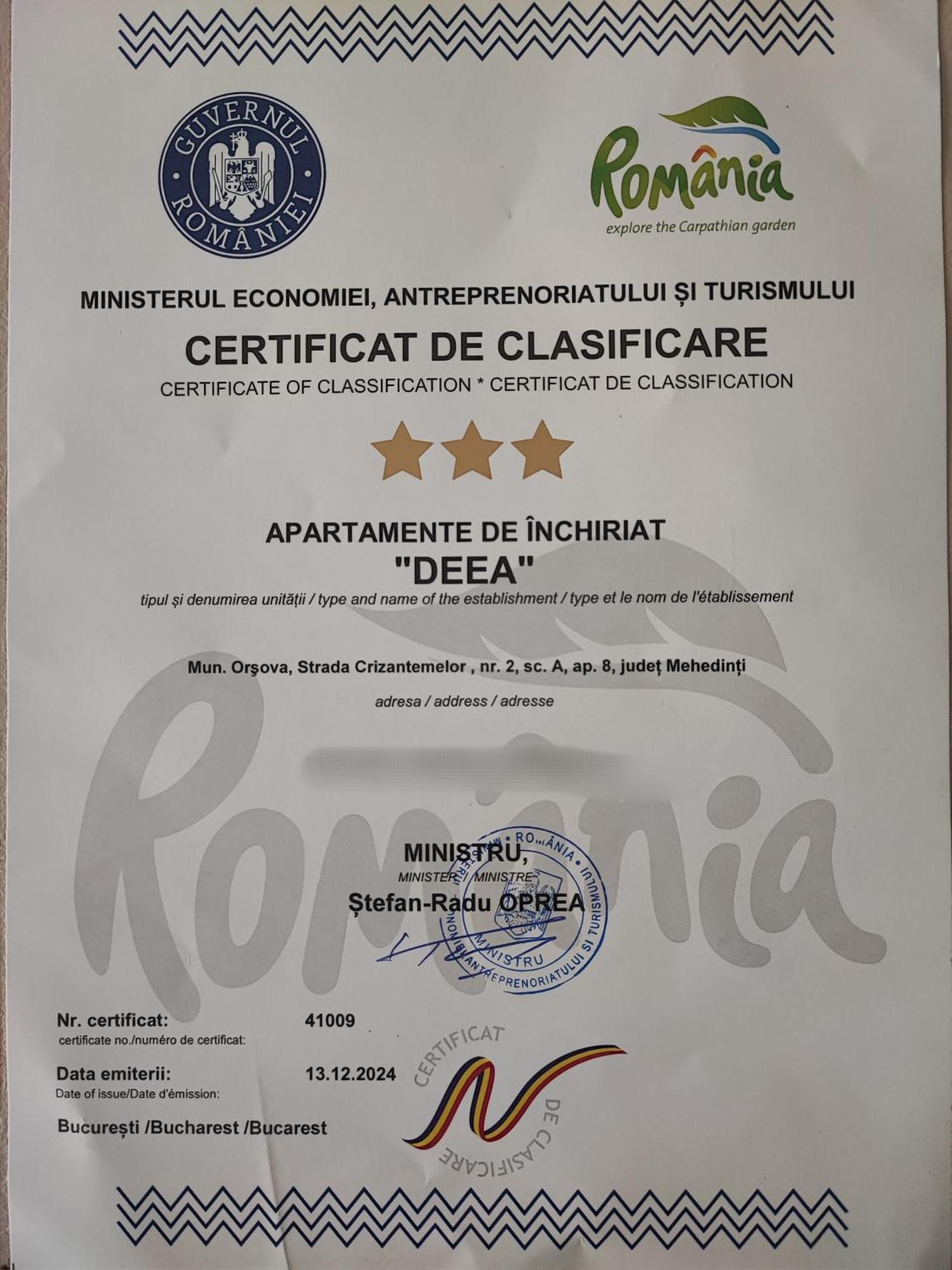 Deea Appartement Orşova Buitenkant foto